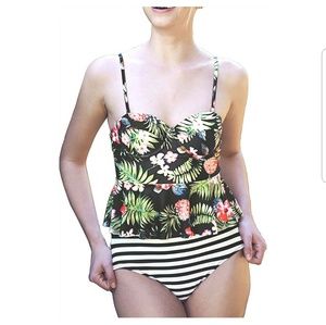 Cupshe Falbala Tankini Set
